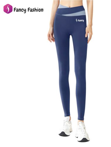 Fancy Women's Cross Waist Yoga Leggings Tummy Control Quick Dry for Gym Yoga & Daily Wear