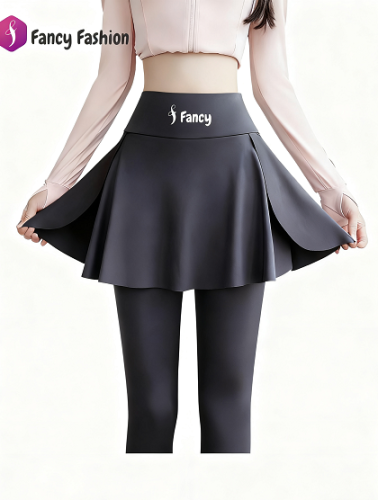 Fancy Women's 2-in-1 Tennis Skirt with Shorts High Waist, Flared, for Golf, Workout & Casual Wear