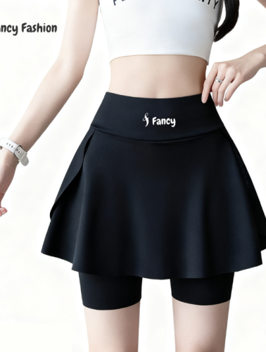 Fancy Women's 2-in-1 Tennis Skirt with Shorts High Waist, Flared, for Golf, Workout & Casual Wear